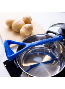 Colourworks Blue Potato Masher with Built-In Scoop