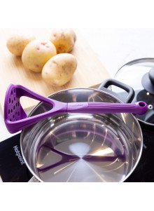 Colourworks Purple Potato Masher with Built-In Scoop