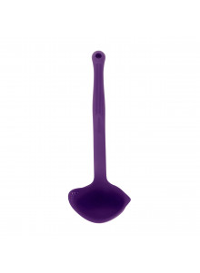 Colourworks Purple Silicone Ladle with Pouring and Straining Lips