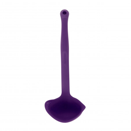 Colourworks Purple Silicone Ladle with Pouring and Straining Lips