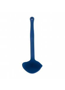 Colourworks Blue Silicone Ladle with Pouring and Straining Lips