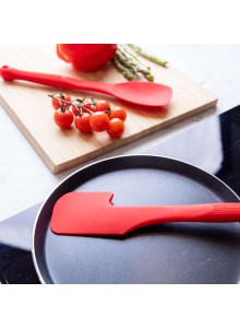 Colourworks Red Silicone Spatula with Bowl Rest