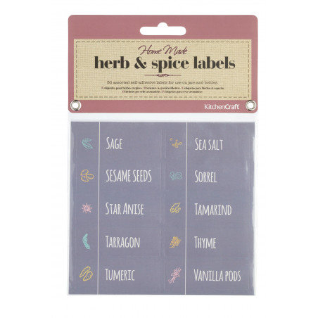 Home Made Jar Labels - Herb and Spice