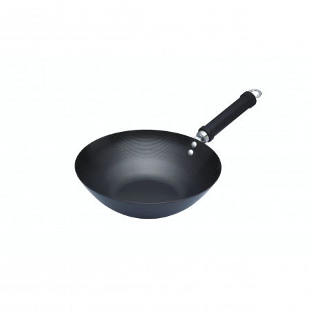 World of Flavours Oriental Carbon Steel 26.5cm Non-Stick Wok