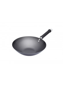 World of Flavours Oriental Carbon Steel 30cm Non-Stick Wok