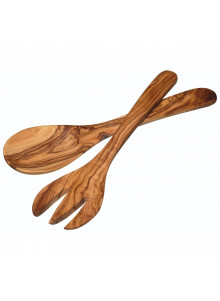 World of Flavours Italian Olive Wood Salad Servers