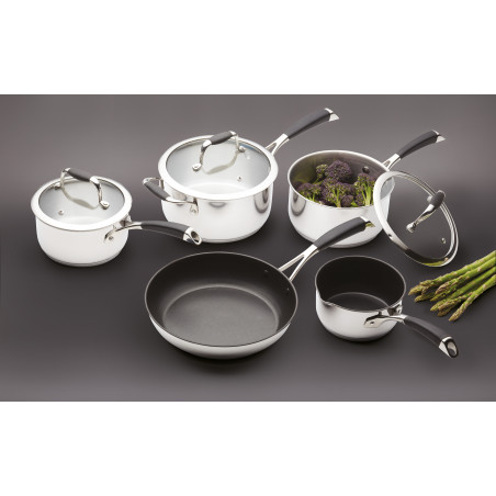 MasterClass 5 Piece Deluxe Stainless Steel Cookware Set