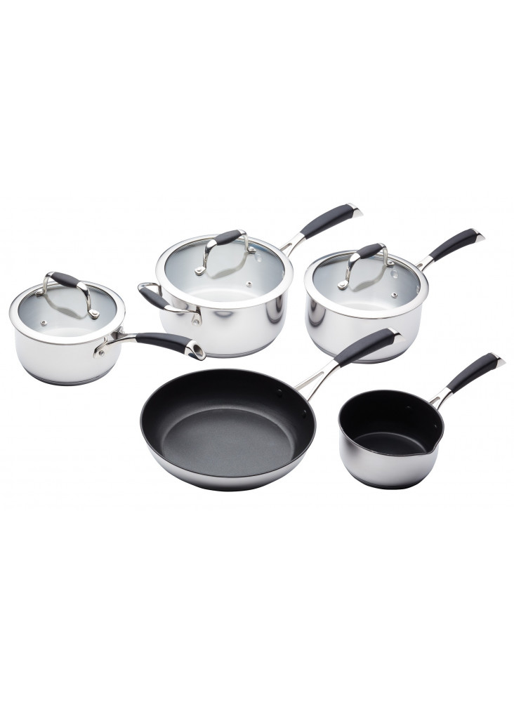 MasterClass 5 Piece Deluxe Stainless Steel Cookware Set