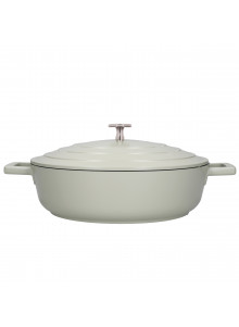 MasterClass Cast Aluminium Shallow 4 Litre Casserole Dish - Mint Green