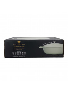 MasterClass Cast Aluminium Shallow 4 Litre Casserole Dish - Mint Green