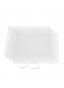MasterClass Silicone Stretch Lids, 4 Piece Set of 19.5 cm Square Food Covers