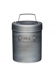 Industrial Kitchen Vintage-Style Metal Tea Caddy