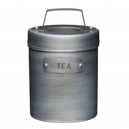 Industrial Kitchen Vintage-Style Metal Tea Caddy