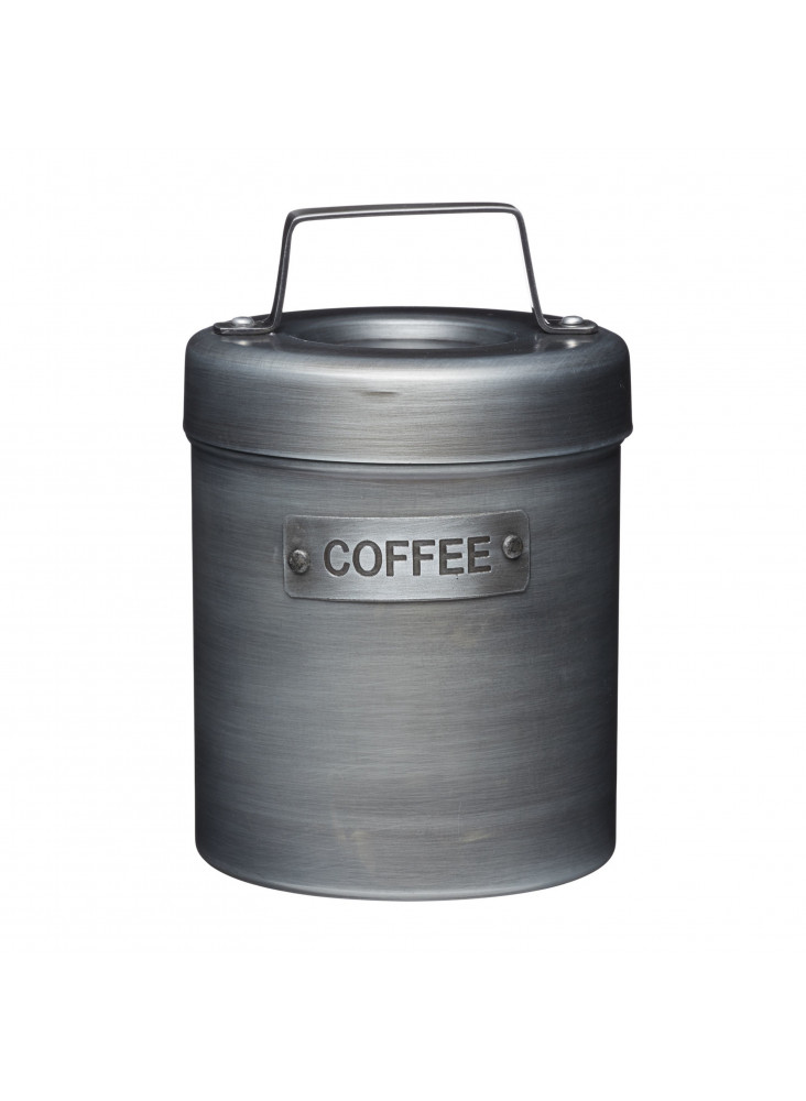 Industrial Kitchen Vintage-Style Metal Coffee Canister