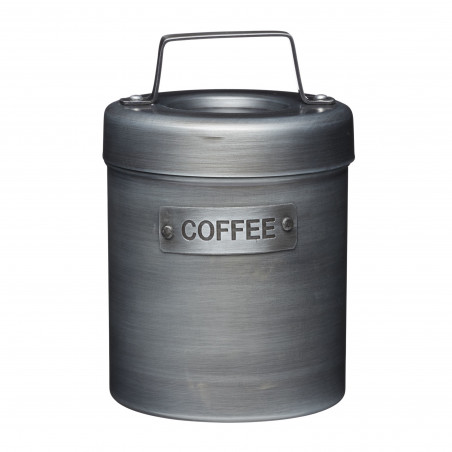 Industrial Kitchen Vintage-Style Metal Coffee Canister