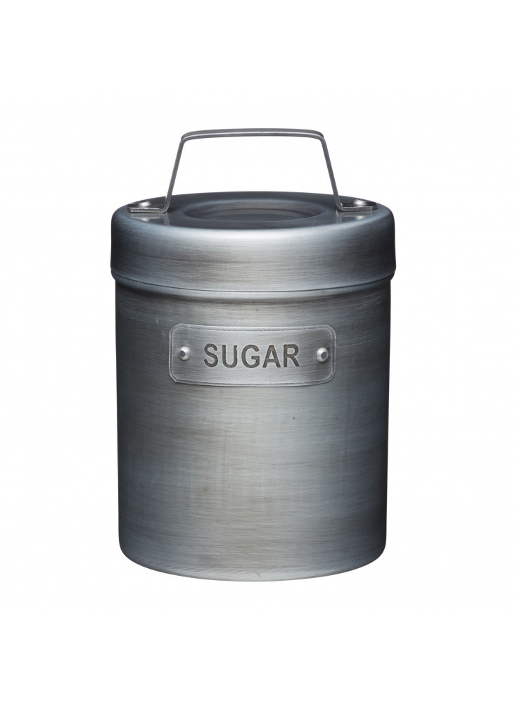 Industrial Kitchen Vintage-Style Metal Sugar Container