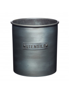 Industrial Kitchen Vintage-Style Metal Utensil Holder