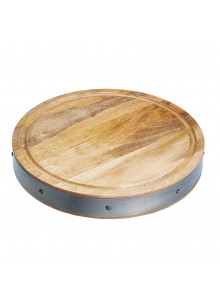 Industrial Kitchen Handmade Round Wooden Butcher’s Block Chopping Board