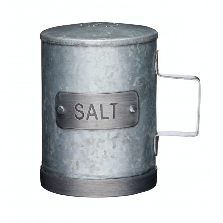 Industrial Kitchen Galvanised Metal Salt Shaker