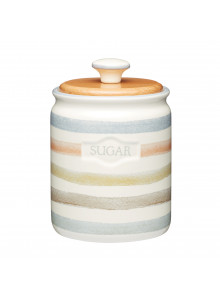 Classic Collection Striped Ceramic Sugar Container