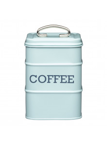 Living Nostalgia Vintage Blue Coffee Tin