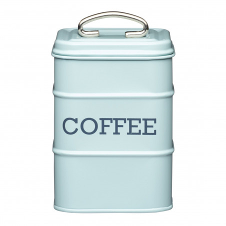 Living Nostalgia Vintage Blue Coffee Tin