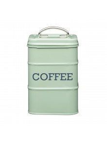 Living Nostalgia Metal Coffee Canister - English Sage Green