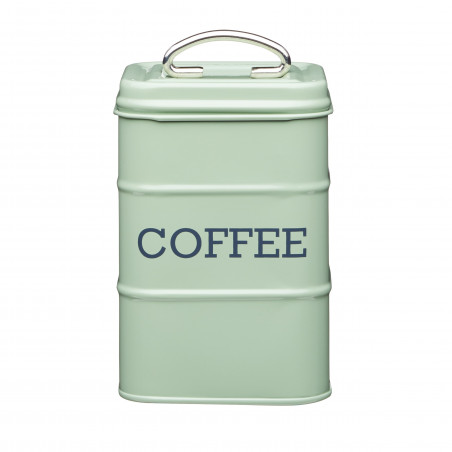 Living Nostalgia Metal Coffee Canister - English Sage Green