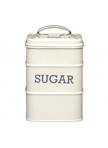 Living Nostalgia Antique Cream Sugar Tin