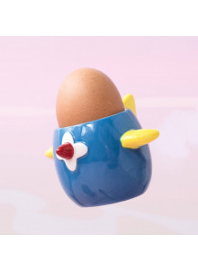 KitchenCraft Ceramic Aeroplane-Shaped Novelty Egg Cup