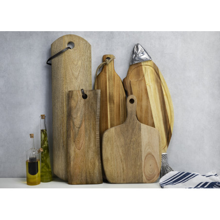 MasterClass Gourmet Prep & Serve Round Oak Paddle Board