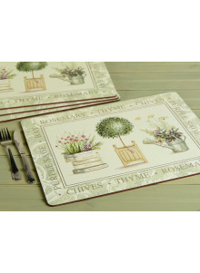 Creative Tops Topiary Pack Of 4 Large Premium Placemats