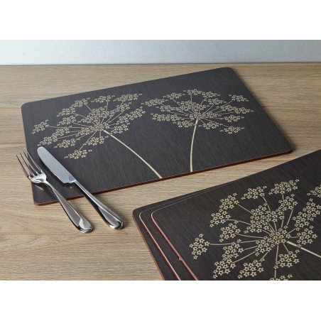 Creative Tops Silhouette Pack Of 4 Large Premium Placemats