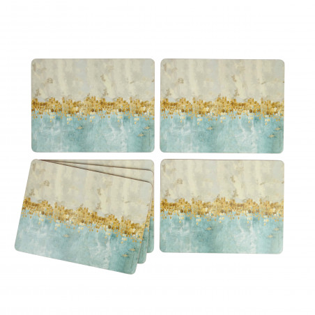 Creative Tops Golden Reflections Pack Of 6 Premium Placemats