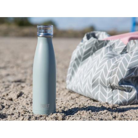 Built 500ml Double Walled Stainless Steel Water Bottle - Storm Grey