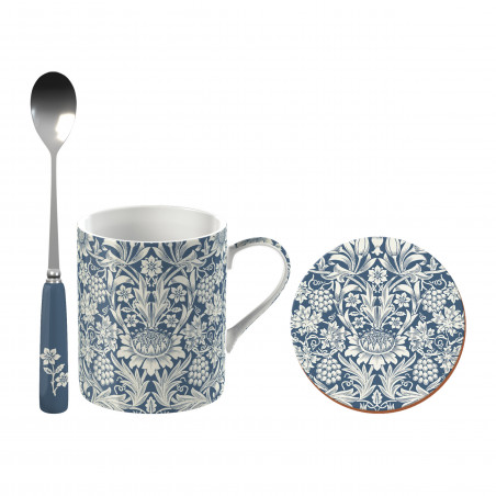 Victoria And Albert Sunflower Can Mug, Spoon And Coaster Gift Set
