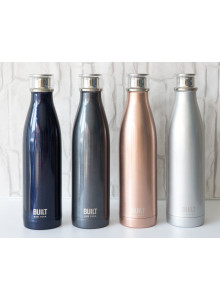 Built 740ml Double Walled Stainless Steel Water Bottle Charcoal