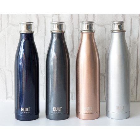 Built 740ml Double Walled Stainless Steel Water Bottle Charcoal