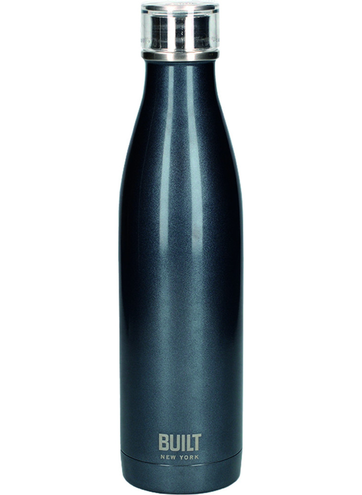 Built 740ml Double Walled Stainless Steel Water Bottle Charcoal Built 740ml Double Walled Stainless Steel Water Bottle Charcoal
