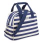 KitchenCraft Lulworth 11.5 Litre Blue Stripe Holdall Style Cool Bag KitchenCraft Lulworth 11.5 Litre Blue Stripe Holdall Style Cool Bag