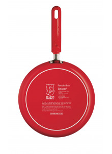 Colourworks Red Crêpe Pan with Soft Grip Handle