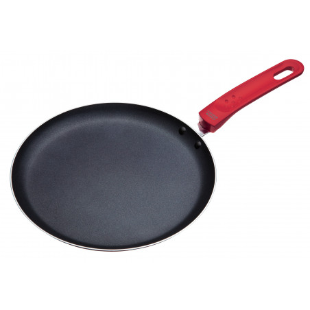 Colourworks Red Crêpe Pan with Soft Grip Handle