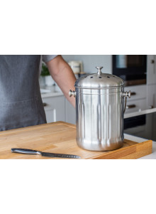 KitchenCraft Stainless Steel Compost Bin