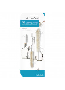 KitchenCraft Set of 3 Bottle Cleaning Brushes