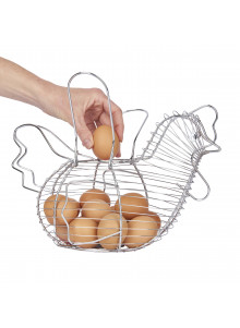 KitchenCraft Chrome Plated Wire Large Chicken Basket