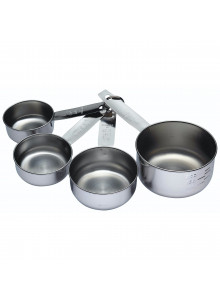 KitchenCraft Stainless Steel 4 Piece Measuring Cup Set