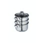 KitchenCraft Stainless Steel Three Tier 16cm Steamer KitchenCraft Stainless Steel Three Tier 16cm Steamer