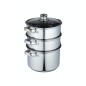 KitchenCraft Stainless Steel Three Tier 20cm Steamer KitchenCraft Stainless Steel Three Tier 20cm Steamer