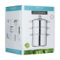 KitchenCraft Stainless Steel Three Tier 20cm Steamer KitchenCraft Stainless Steel Three Tier 20cm Steamer