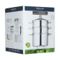 KitchenCraft Stainless Steel Three Tier 22cm Steamer KitchenCraft Stainless Steel Three Tier 22cm Steamer